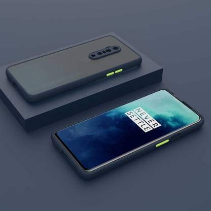 YOFO Matte Finish Smoke Back Cover with Full Camera Lens Protection for OnePlus 7T Pro