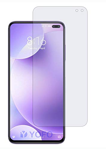YOFO Anti Glare Matte Finish Anti-Fingerprint 9H 100% Tempered Glass Protector for MI POCO X2 (Matte Transparent)