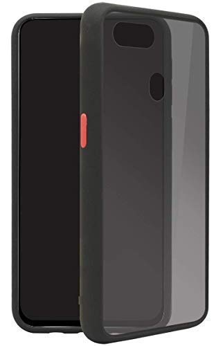 YOFO Matte Finish Smoke Back Cover with Full Camera Lens Protection for Oppo F9 Pro