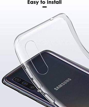 YOFO  Shockproof Soft HD Transparent Back Cover for Samsung A50 /A30s (Transparent)