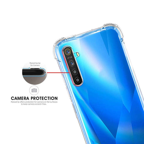 YOFO Shockproof Transparent Back Cover for REALME 6 - All Sides Protection Case