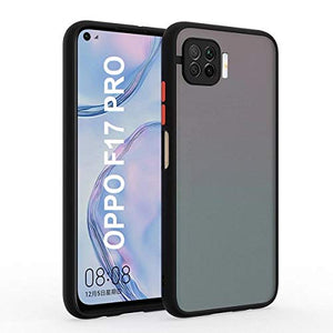 YOFO Matte Finish Smoke Back Cover with Full Camera Lens Protection for Oppo F17