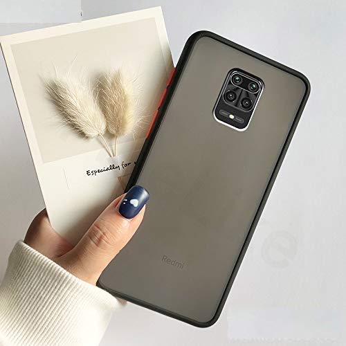 YOFO Matte Finish Smoke Back Cover for Mi Redmi Note 9Pro-BLACK