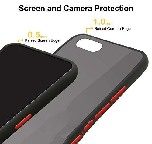 YOFO Matte Finish Smoke Back Cover with Full Camera Lens Protection for Oppo A3s