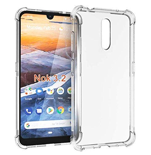 YOFO Transparent All Sides Protection Back Cover for Nokia 3.2 (Transparent)