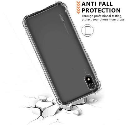 YOFO Rubber Shockproof Soft Transparent Back Cover for MI Redmi 7A - All Sides Protection Case