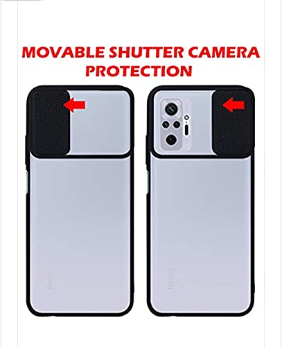 YOFO Camera Shutter Back Cover For Redmi Note 10 Pro/ Note 10 Pro Max, Smart Case With Free Mobile Stand