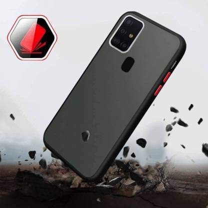 YOFO Matte Finish Smoke Back Cover for Samsung M30s -Black