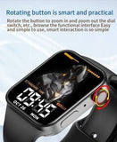 T100 Plus, Series 7, 385x320 HD Pixel Smartwatch- Black