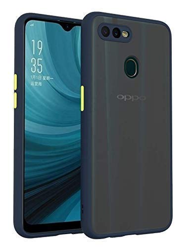 YOFO Matte Finish Smoke Back Cover with Full Camera Lens Protection for Oppo A7