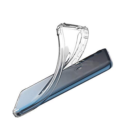 YOFO Rubber Shockproof Soft Transparent Back Cover for Moto G8+ (Plus) - (Transparent) Full Protection Case