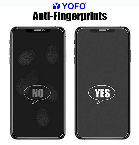 YOFO Anti Glare Matte Finish Anti-Fingerprint 9H 100% Tempered Glass Protector for MI POCO X2 (Matte Transparent)