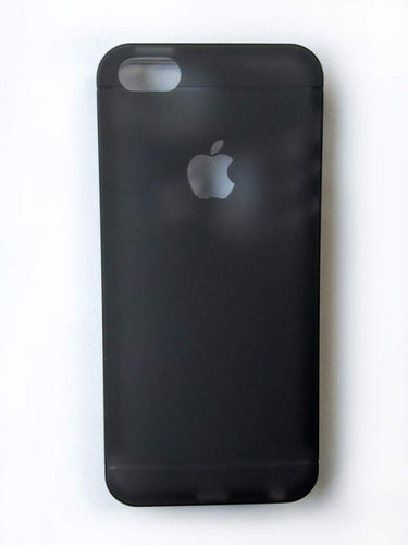 Yofo Soft Ultra Thin Logo Cut Paper Back Cover Case for iPhone 5/5S (Black)