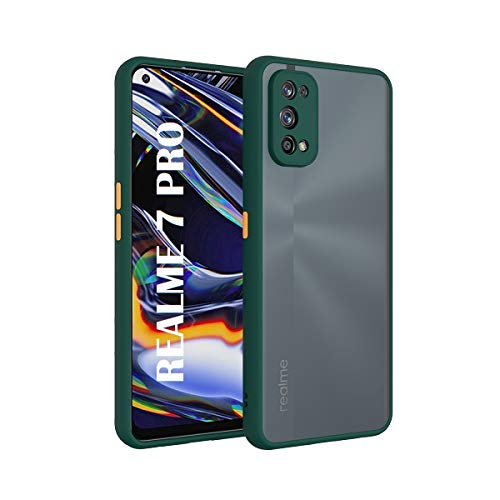 YOFO Matte Finish Smoke Back Cover with Full Camera Lens Protection for Realme 7Pro