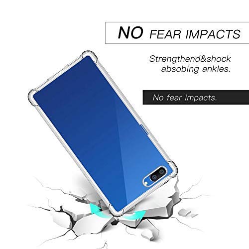 YOFO Silicone Back Cover for Realme C1;OPPO A3s - Transparent