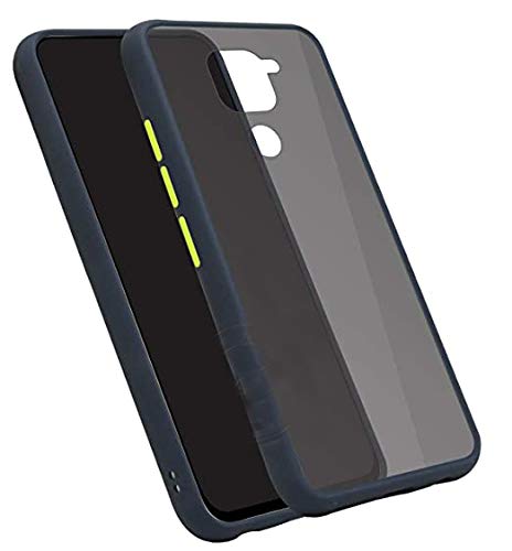 YOFO Matte Finish Smoke Back Cover for Mi Redmi Note 9-Blue