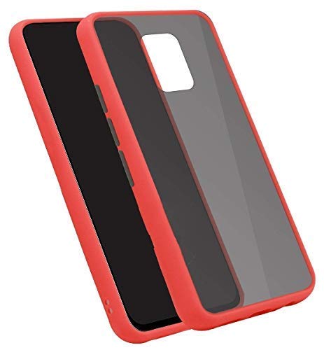 YOFO Matte Finish Smoke Back Cover for Mi Redmi Note 9Pro-Red