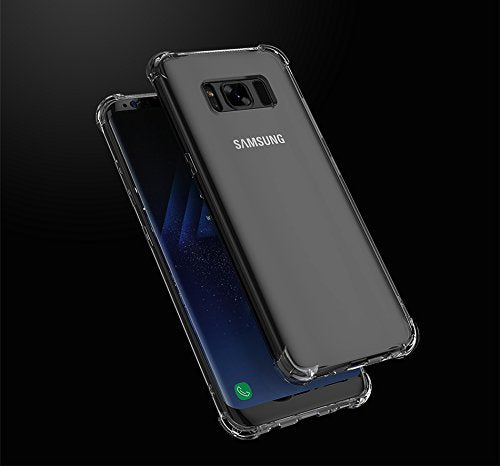 YOFO Shockproof HD Transparent Back Cover for Samsung Galaxy S8 (Transparent)