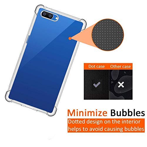 YOFO Silicone Back Cover for Realme C1;OPPO A3s - Transparent