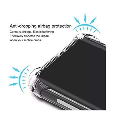 YOFO Silicon Transparent Back Cover for Mi Redmi Note 10 Shockproof Bumper Corner, Ultimate Protection with Free OTG Adapter