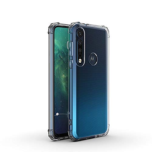 YOFO Rubber Shockproof Soft Transparent Back Cover for Moto G8+ (Plus) - (Transparent) Full Protection Case