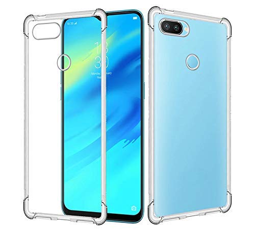 YOFO Rubber Transparent Back Cover for Oppo A5s Shockproof All Side Protection Case