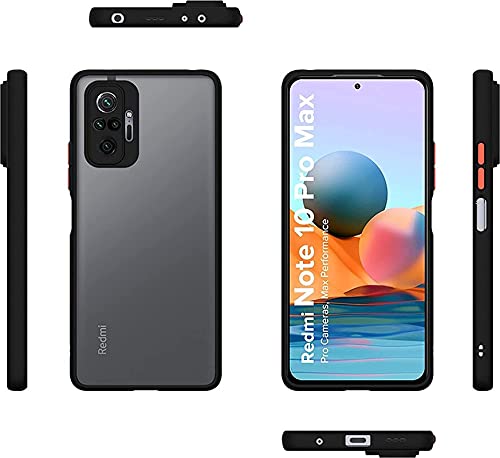 YOFO Matte Finish Smoke Back Cover With Camera Lens Protection for Mi Redmi Note 10 Pro / Note 10 Pro Max