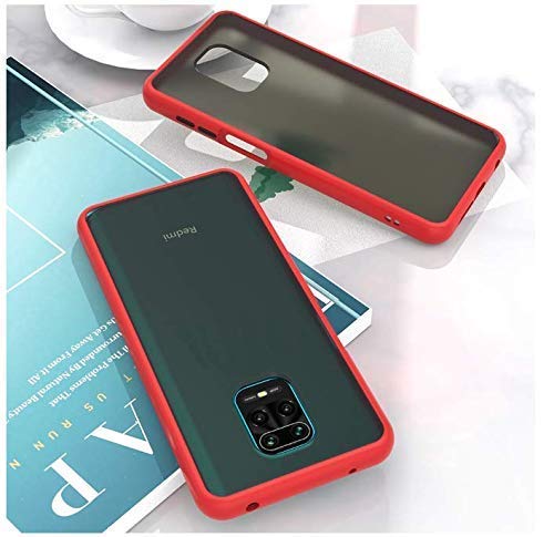 YOFO Matte Finish Smoke Back Cover for Mi Redmi Note 9Pro-Red