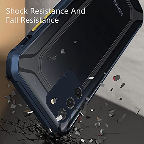 YOFO Samsung Galaxy S10 Lite Clear Back Case, [Military Grade Protection] Shock Proof Slim Hybrid Bumper Cover (Black)