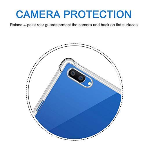 YOFO Silicone Back Cover for Realme C1;OPPO A3s Transparent