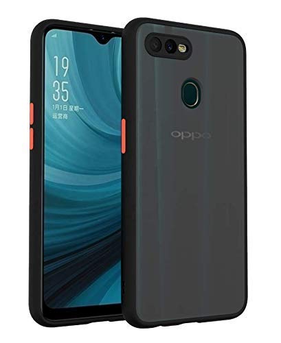 YOFO Matte Finish Smoke Back Cover with Full Camera Lens Protection for Oppo A5s / F9 Pro / A12
