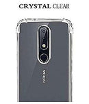 YOFO Silicon Shockproof Soft Transparent Back Cover for Nokia 3.1+ (Plus) - (Transparent)