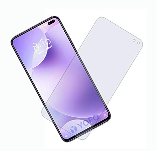 YOFO Anti Glare Matte Finish Anti-Fingerprint 9H 100% Tempered Glass Protector for MI POCO X2 (Matte Transparent)