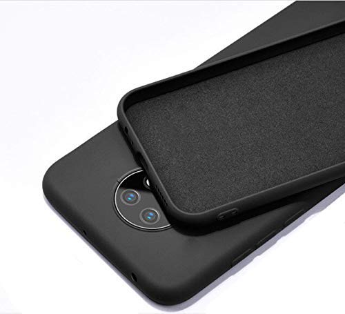 YOFO Ultra Thin Slim Paper Back Cover Case for OnePlus 7T (Black)