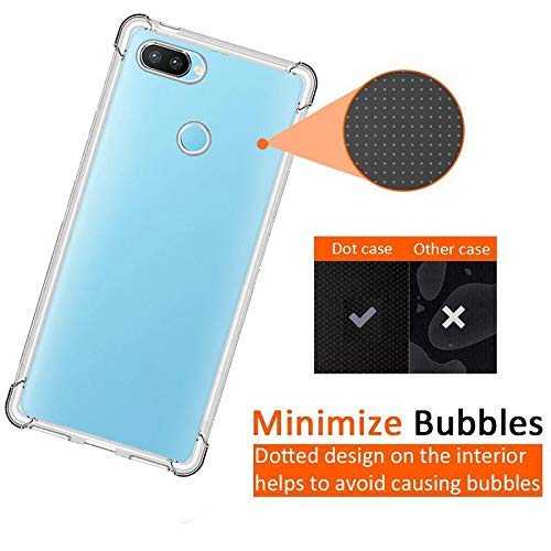 Yofo Rubber Transparent Back Cover for Realme 2 Pro Shockproof All Side Protection Case