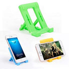 YOFO Small Size Universal Adjustable 4 Steps Fold-able Stand Holder for All Phone Tablet Desk (Assorted Colour)- Pack of 1