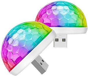 USB Party Lights Mini Disco Ball Led Small Magic Ball  Light Colorful Fancy Lights  (Multicolor)