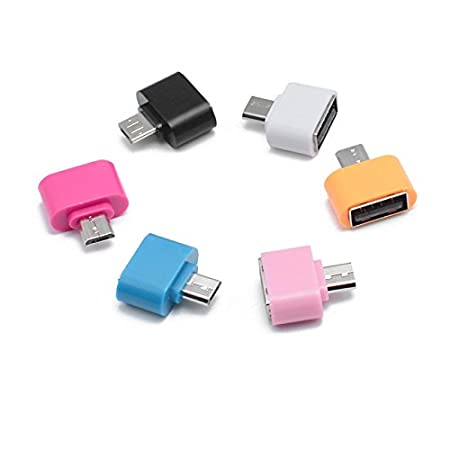 Assorted Micro USB OTG to USB 2.0 Adapter for Smartphones