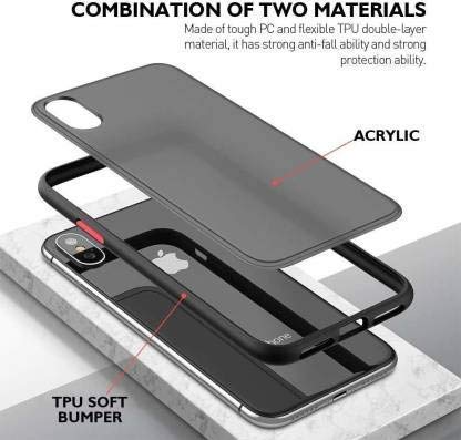YOFO Matte Finish Smoke Back Cover for Mi Redmi Note 8 -Black