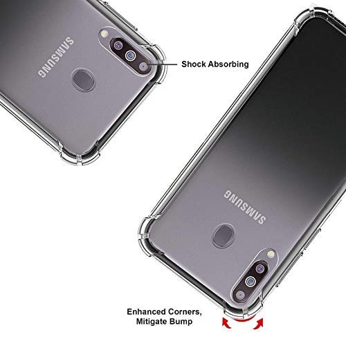 YOFO Silicone Back Cover for Samsung Galaxy M30 - Transparent