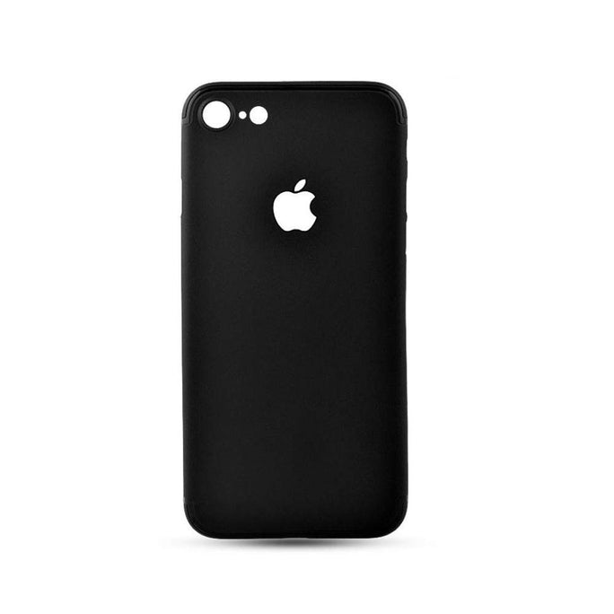 YOFO Black Logo Cut Back Cover Case for iPhone 7G (Black