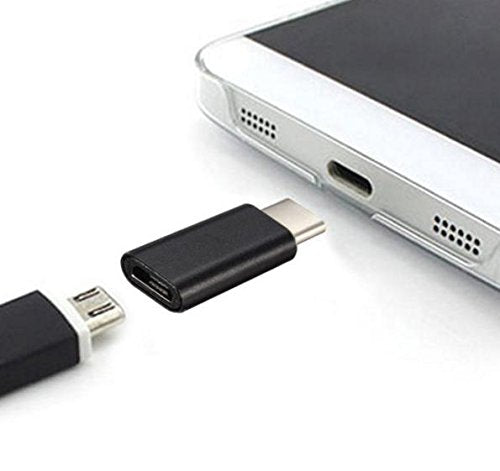 YOFO Micro USB (Type B) Female to Micro USB Type-C Male Convert Connector Support Charge - Pack Of 1