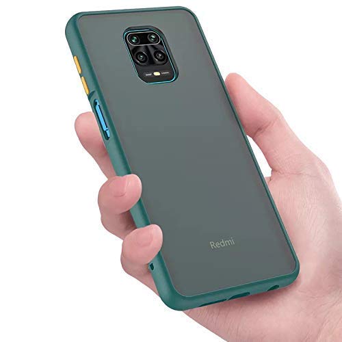 YOFO Matte Finish Smoke Back Cover for Mi Redmi Note 9 Pro-Green