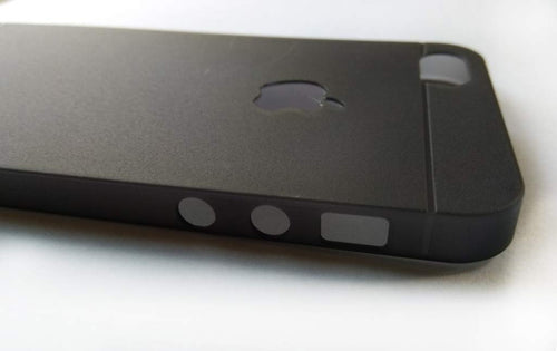 Yofo Soft Ultra Thin Logo Cut Paper Back Cover Case for iPhone 5/5S (Black)