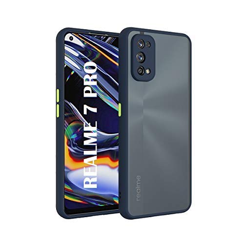 YOFO Matte Finish Smoke Back Cover with Full Camera Lens Protection for Realme 7Pro
