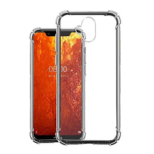 YOFO Shockproof Soft Transparent Back Cover for Nokia