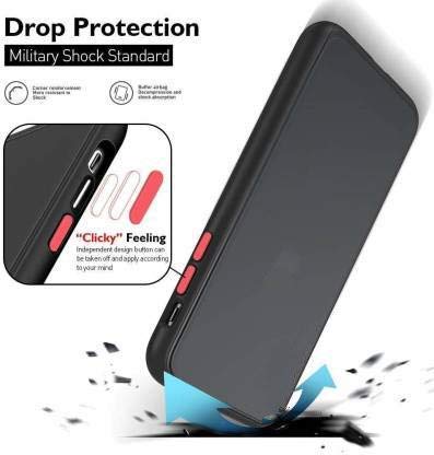 YOFO Matte Finish Smoke Back Cover for Mi Redmi Note 9 -BLACK