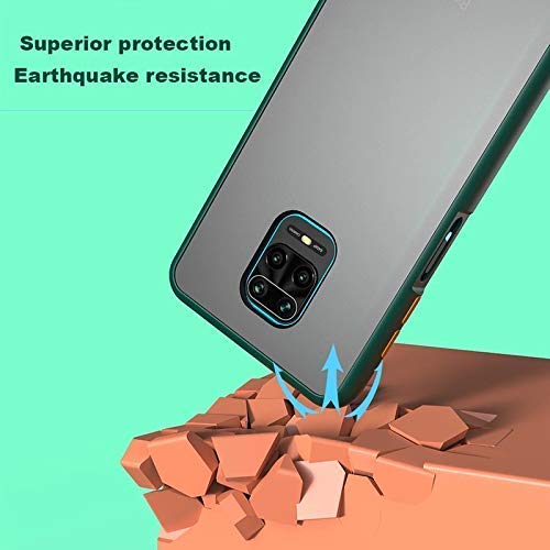 YOFO Matte Finish Smoke Back Cover for Mi Redmi Note 9 Pro-Green
