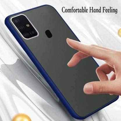 YOFO Matte Finish Smoke Back Cover for Samsung M30s -BLUE