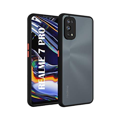 YOFO Matte Finish Smoke Back Cover with Full Camera Lens Protection for Realme 7Pro